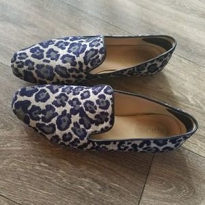 J. Crew carpet smoking loafers